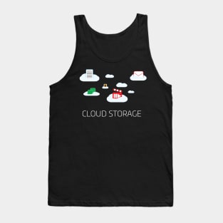 Cloud storage geek illustrstion Tank Top
